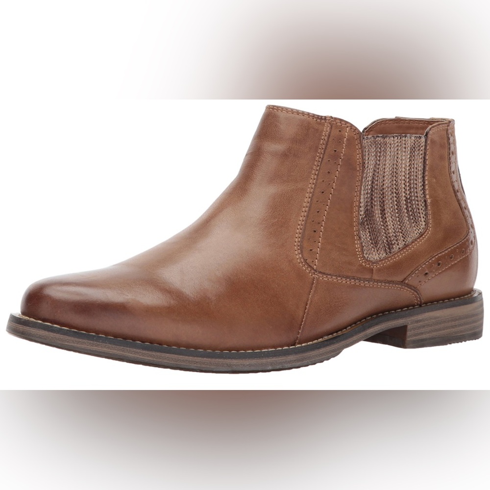 Steve Madden Men’s Paxton Leather Pull-On Chelsea Boots Size 8